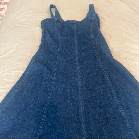 Sold GAP Blue Halter Sheath Maxi Dress - Picture 2 of 14